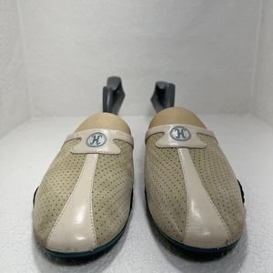 Cole Haan Collaboration beige‎ and caress slip on mule size 7B
